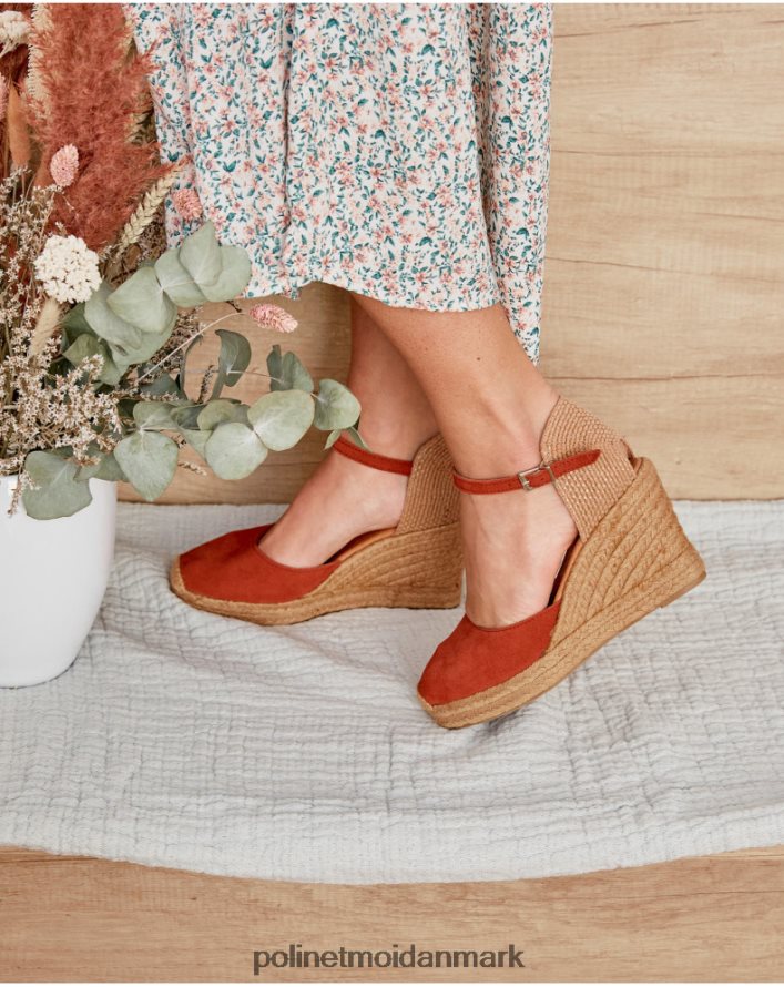 Fabrizia kile espadrille terracotta fodtøj Polin et moi 28TJFF430