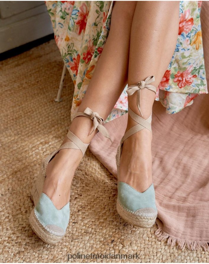 alpadrille hjerte lilith turkis fodtøj Polin et moi 28TJFF513