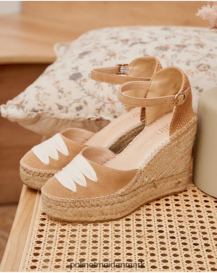 bonde espadrille arlene kamel fodtøj Polin et moi 28TJFF463
