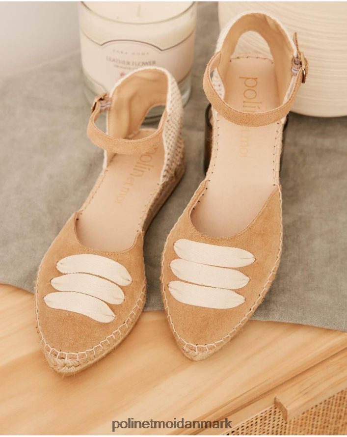 bonde espadrille melodi kamel fodtøj Polin et moi 28TJFF496