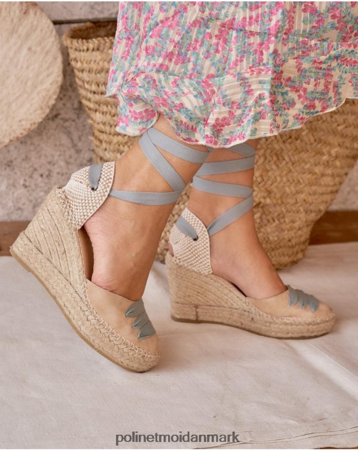 bonde espadrille penny beige fodtøj Polin et moi 28TJFF444