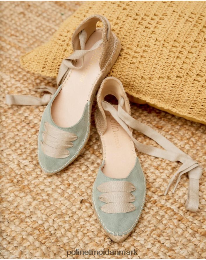 bonde espadrilleravn æblegrøn/mynte fodtøj Polin et moi 28TJFF497