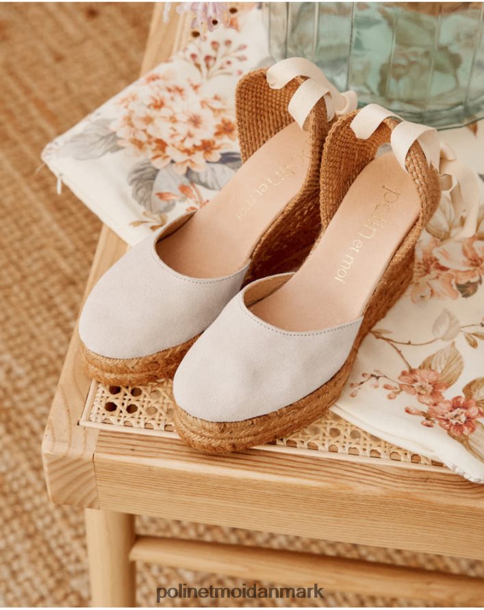 espadrille cintas clarise beige fodtøj Polin et moi 28TJFF433