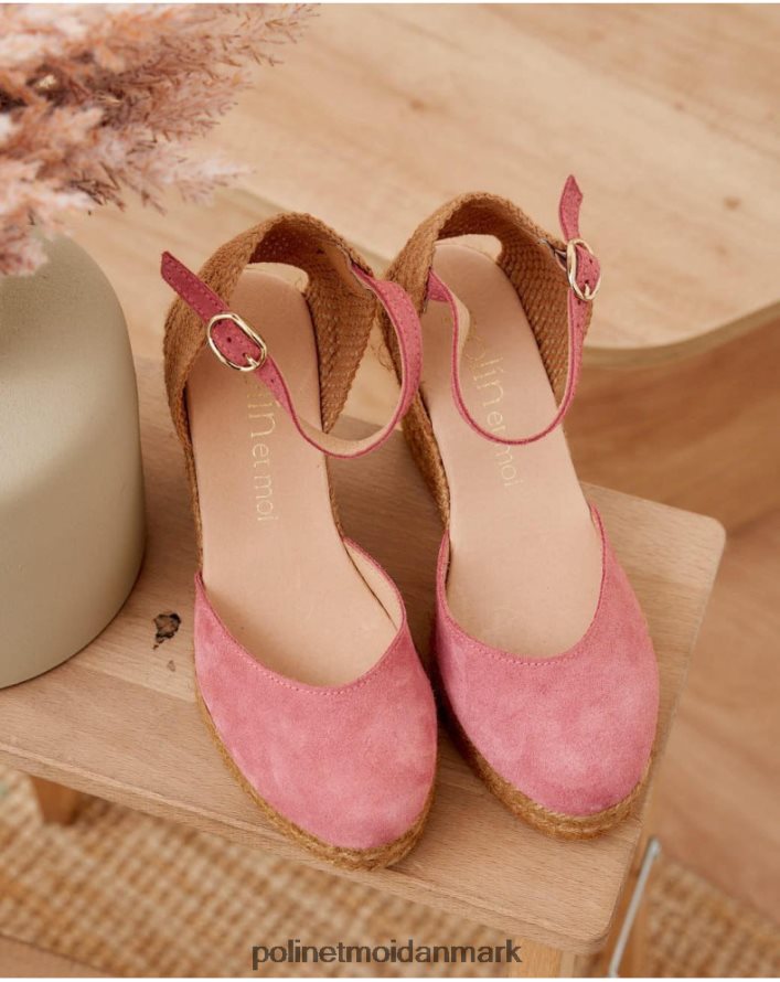 espadrille eleonora halsudskæring hindbær fodtøj Polin et moi 28TJFF484