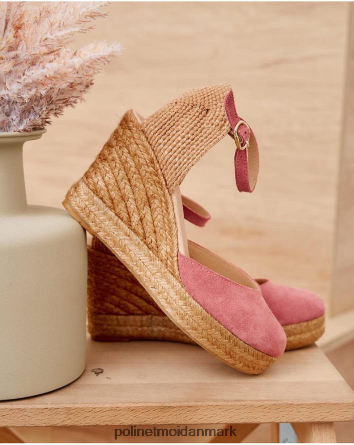 espadrille eleonora halsudskæring hindbær fodtøj Polin et moi 28TJFF484