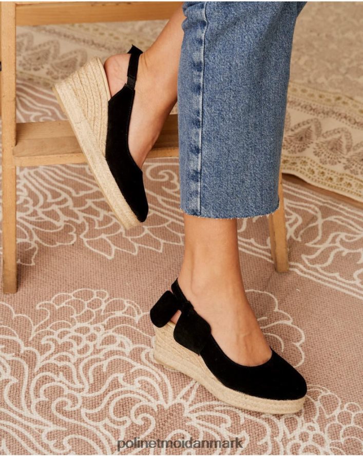 espadrillesløjfe zinaida sort fodtøj Polin et moi 28TJFF462