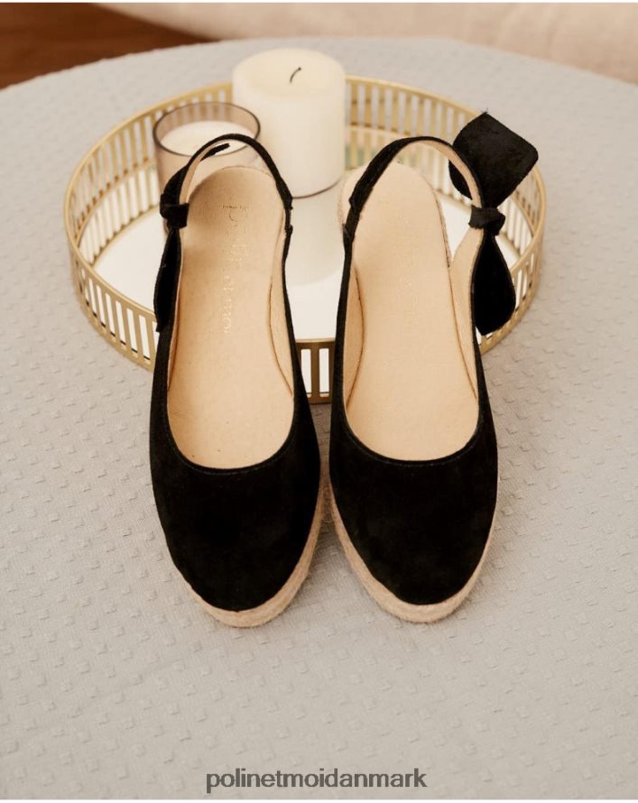 espadrillesløjfe zinaida sort fodtøj Polin et moi 28TJFF462