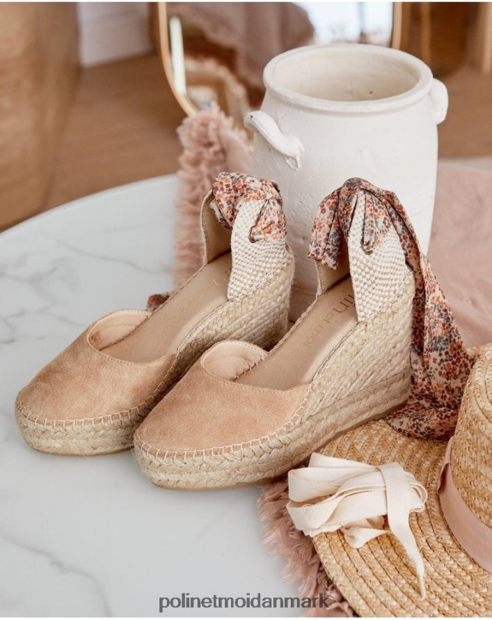 liberty bånd espadrille fina kamel fodtøj Polin et moi 28TJFF510