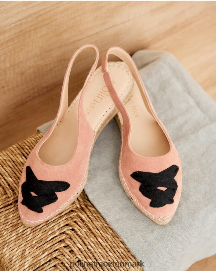 mallory cross espadrille Rose fodtøj Polin et moi 28TJFF426