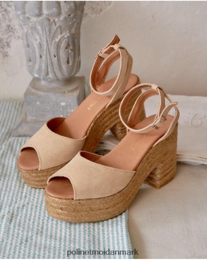 arina platform sandaler sand fodtøj Polin et moi 28TJFF410