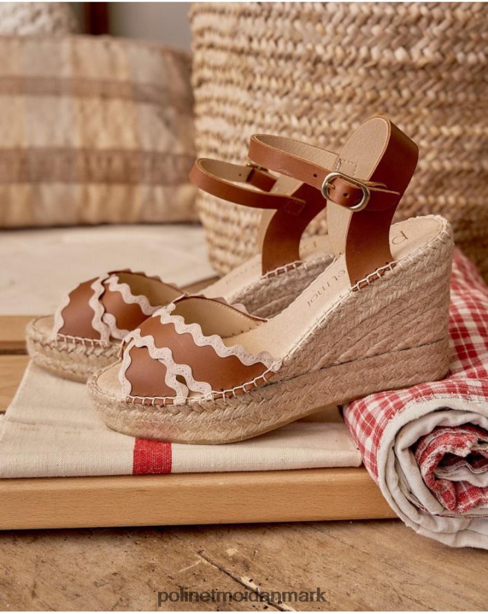 sandalkant dominika læder fodtøj Polin et moi 28TJFF439