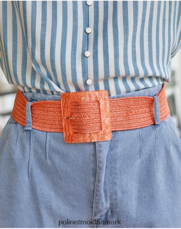 firkantet bælte firenze koral tilbehør Polin et moi 28TJFF404