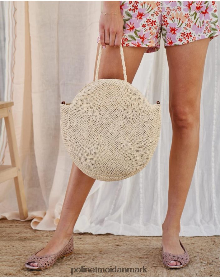 taske raffia luana rå tilbehør Polin et moi 28TJFF395