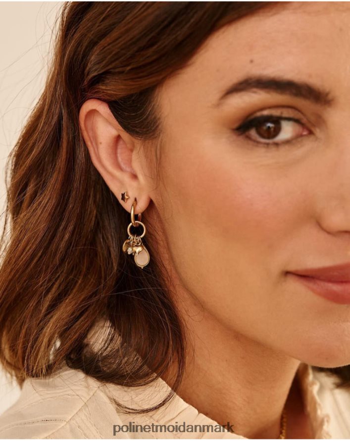 øreringe med perler i Grækenland guld/platin tilbehør Polin et moi 28TJFF387