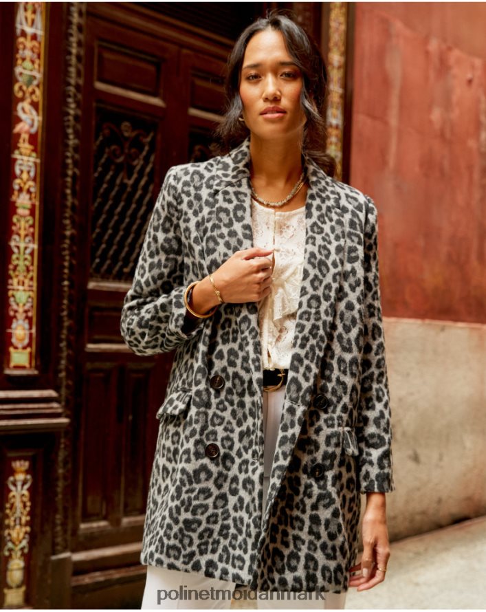 dyrefrakke print galilæa marengo grå tøj Polin et moi 28TJFF367