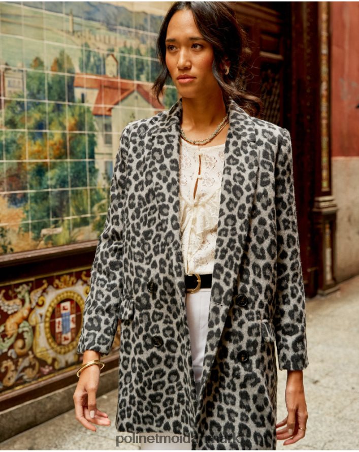 dyrefrakke print galilæa marengo grå tøj Polin et moi 28TJFF367