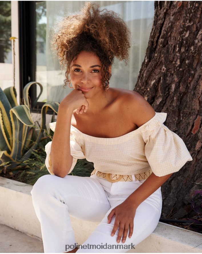 abullonada salvia bluse pistacie/lime tøj Polin et moi 28TJFF168