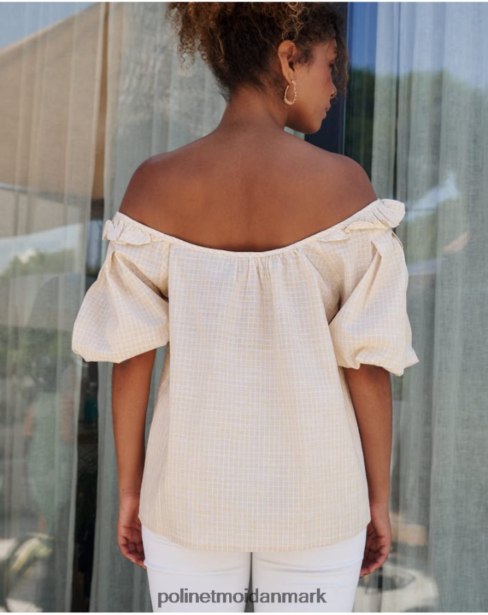 abullonada salvia bluse pistacie/lime tøj Polin et moi 28TJFF168