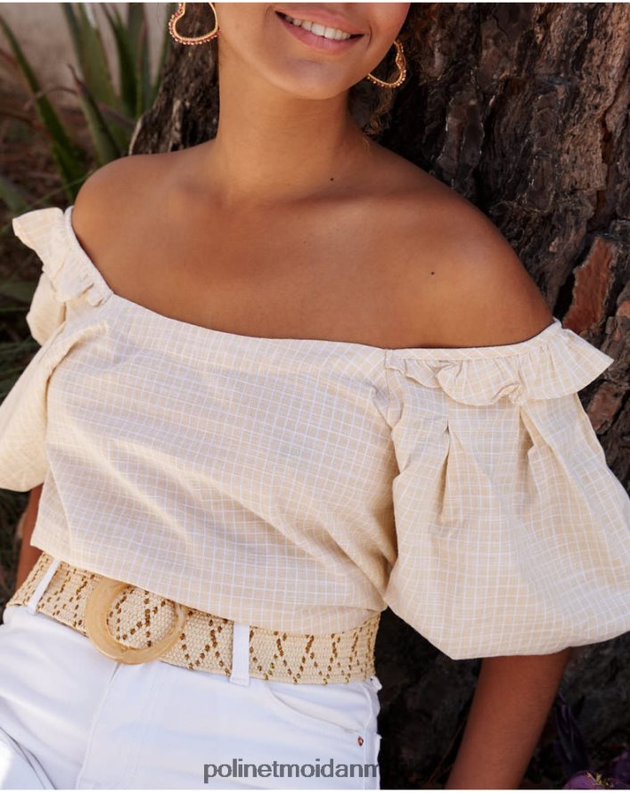 abullonada salvia bluse pistacie/lime tøj Polin et moi 28TJFF168