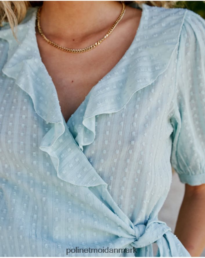 ariana cross bluse æblegrøn/mynte tøj Polin et moi 28TJFF185