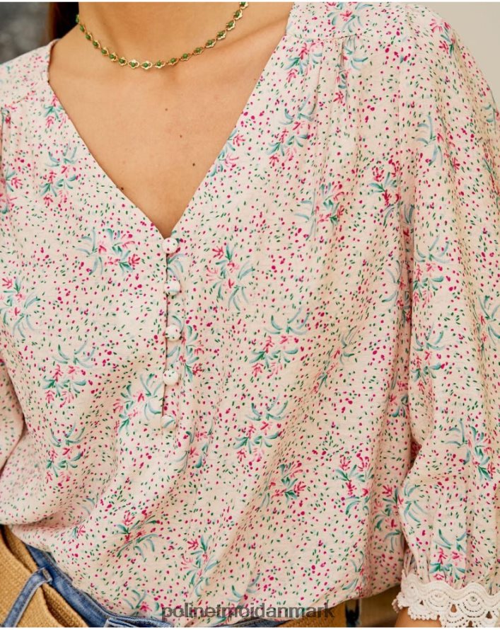 blomstret bluse giovanna Rose tøj Polin et moi 28TJFF207