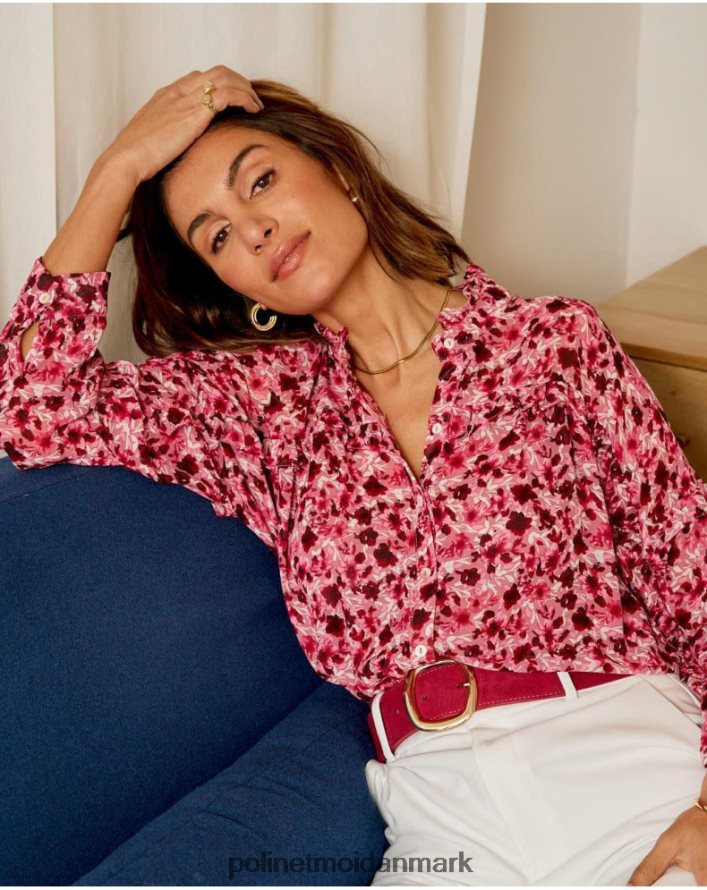 blomstret skjorte charlotte hindbær tøj Polin et moi 28TJFF195