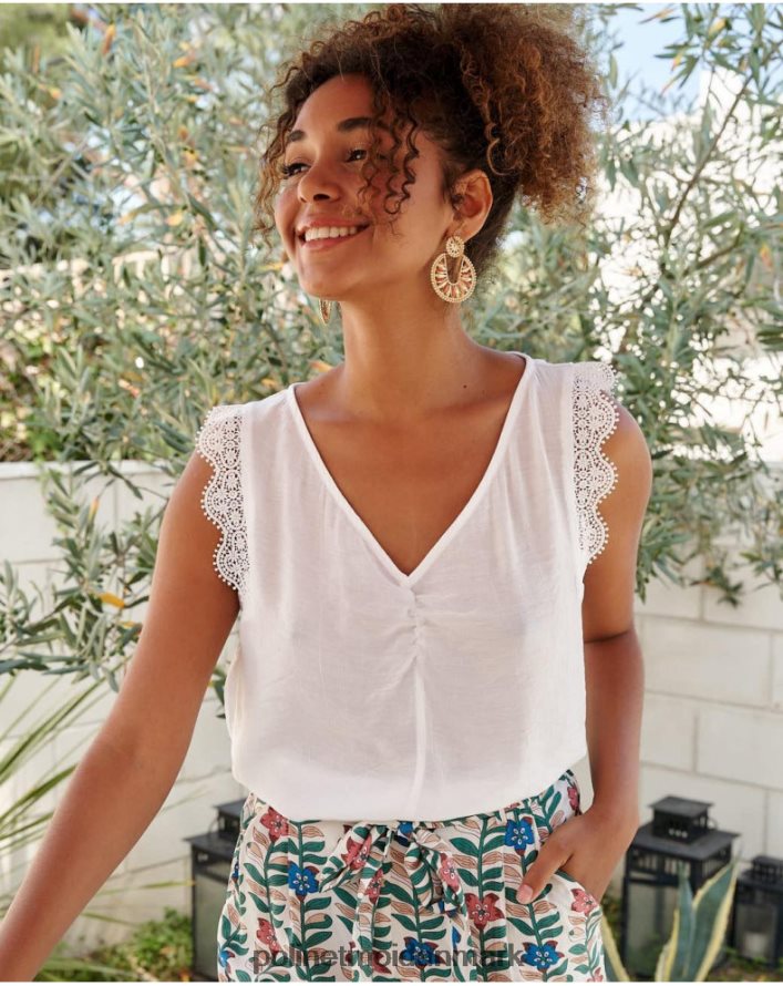 blonde bluse mery hvid tøj Polin et moi 28TJFF153