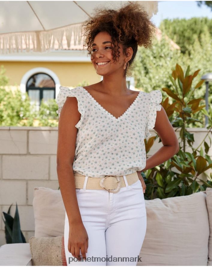 bomuldsbluse covadonga vandgrøn tøj Polin et moi 28TJFF155