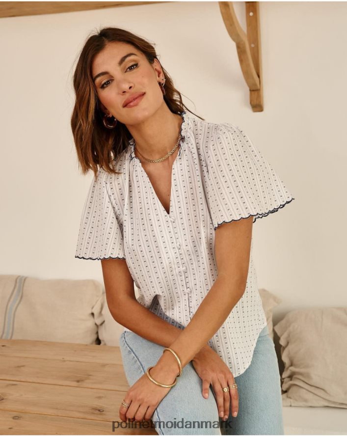 neida trim skjorte marine tøj Polin et moi 28TJFF151