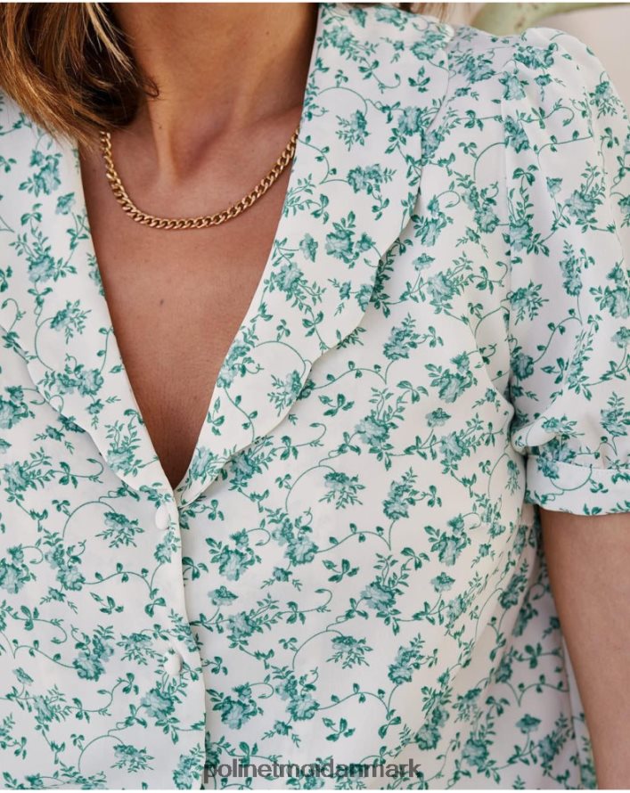 skjorte blomster kan evt grøn skov tøj Polin et moi 28TJFF186