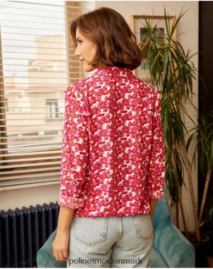 skjorte med aixa shine hindbær tøj Polin et moi 28TJFF210