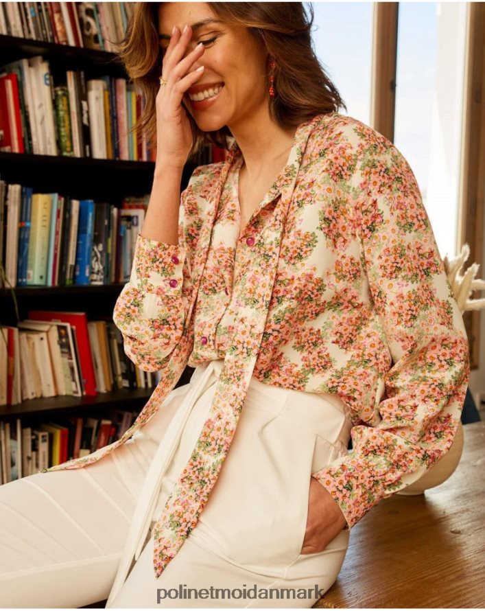 skjorte sløjfe edit Rose tøj Polin et moi 28TJFF221