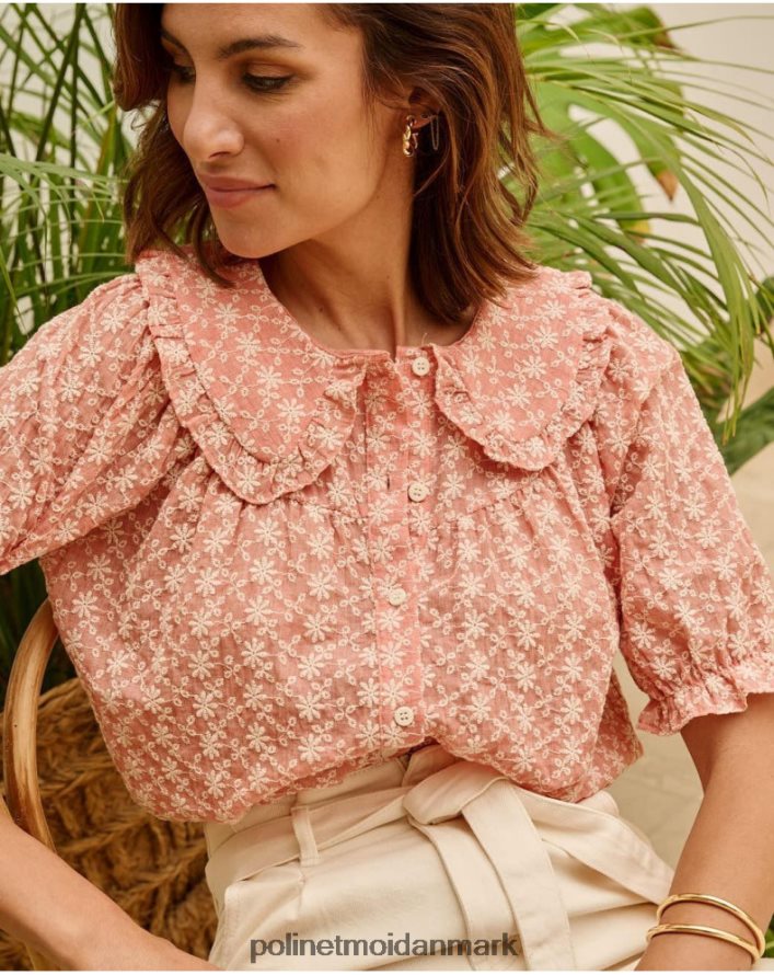 te broderet bluse makeup tøj Polin et moi 28TJFF164