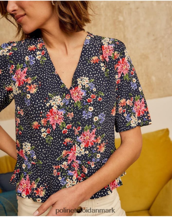 topos fabia bluse marine tøj Polin et moi 28TJFF220