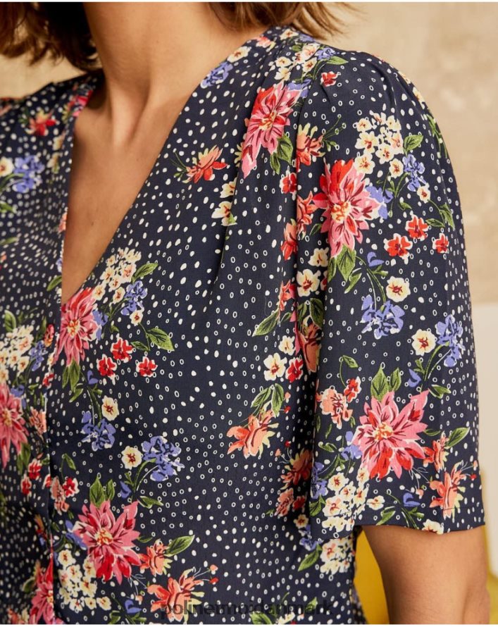 topos fabia bluse marine tøj Polin et moi 28TJFF220