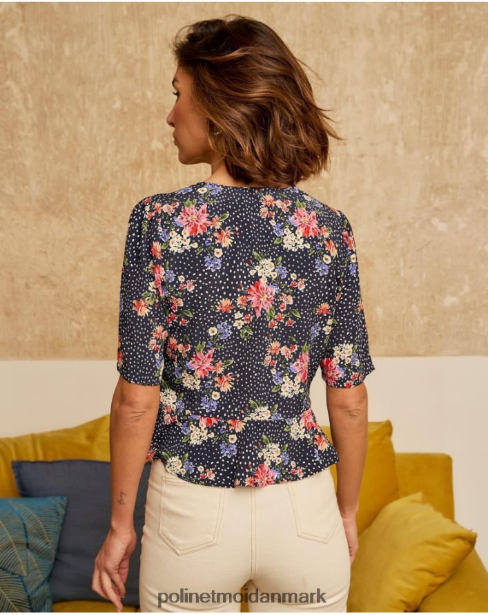 topos fabia bluse marine tøj Polin et moi 28TJFF220