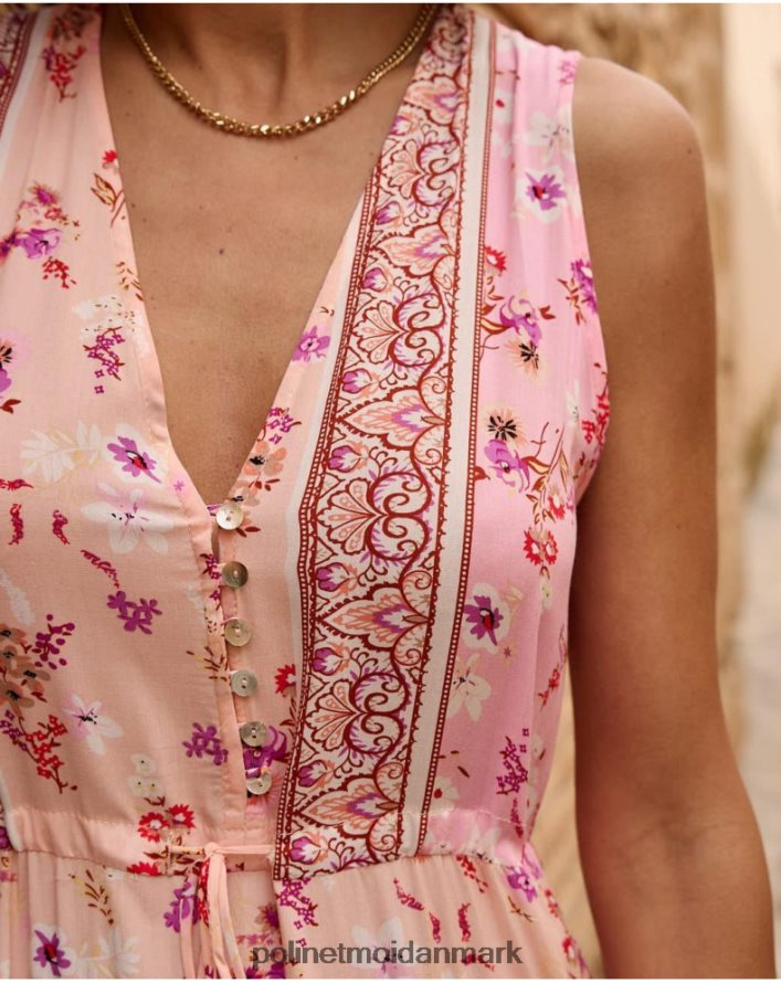 adri blomstret kjole laks tøj Polin et moi 28TJFF53