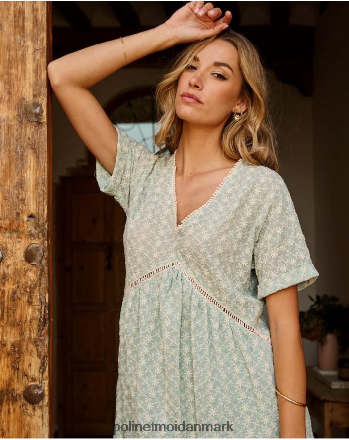 babydoll magdalena kjole vandgrøn tøj Polin et moi 28TJFF38