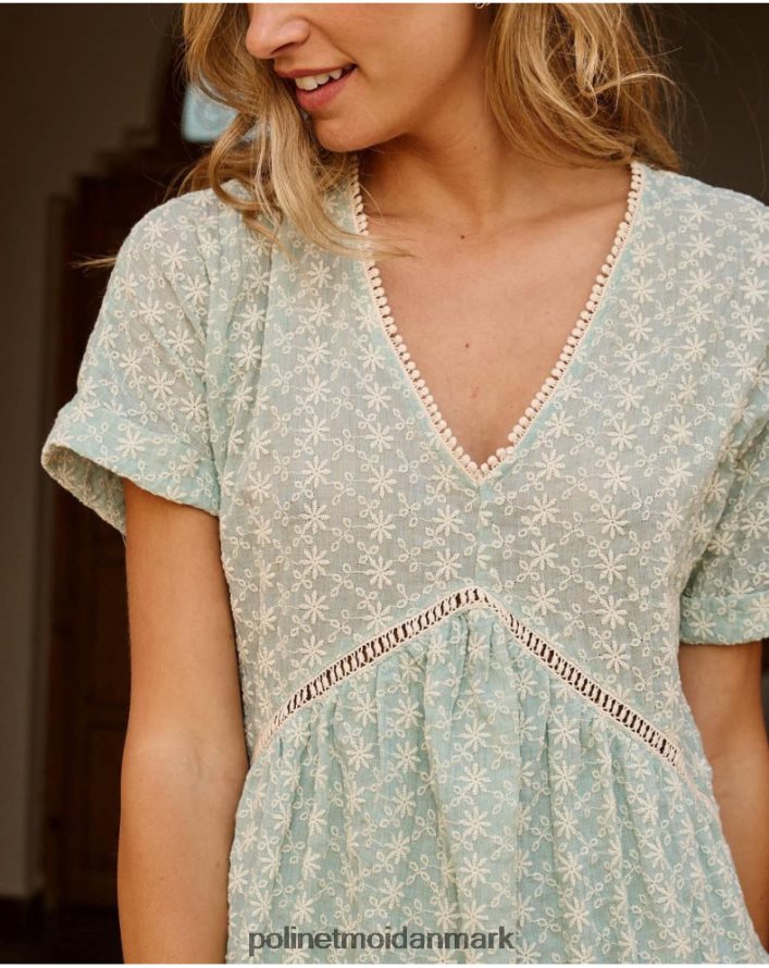 babydoll magdalena kjole vandgrøn tøj Polin et moi 28TJFF38