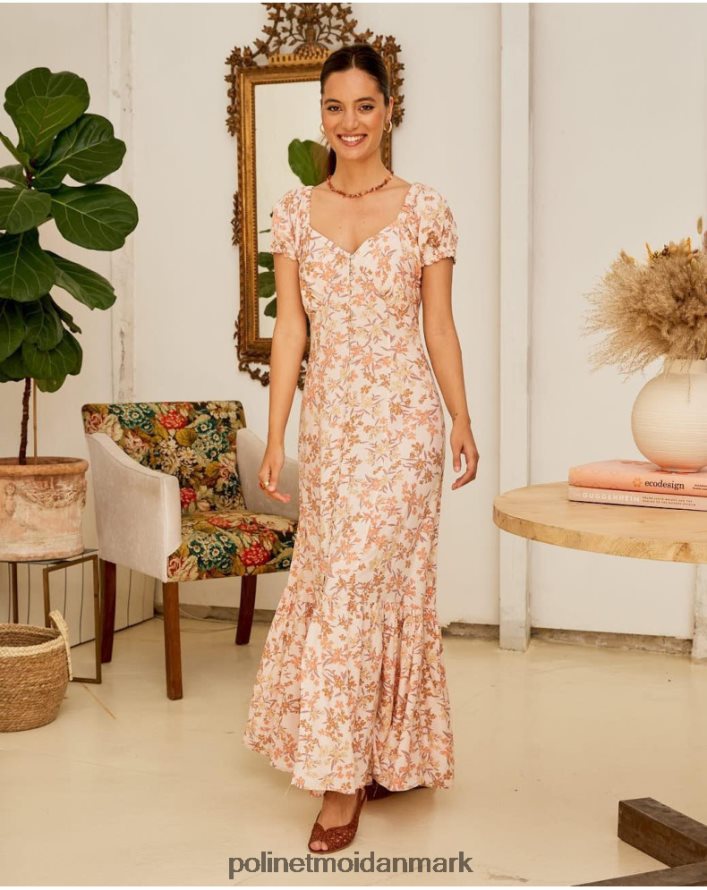 blomstret kjole isolde laks tøj Polin et moi 28TJFF94