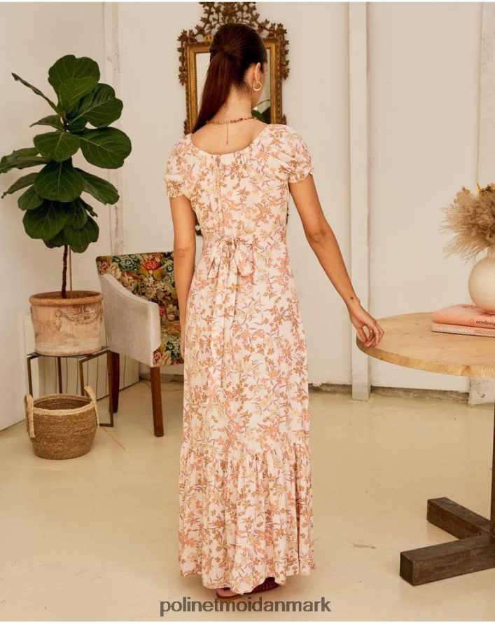blomstret kjole isolde laks tøj Polin et moi 28TJFF94