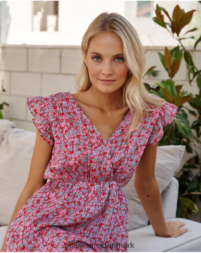 blomstret kjole noa fuchsia tøj Polin et moi 28TJFF27