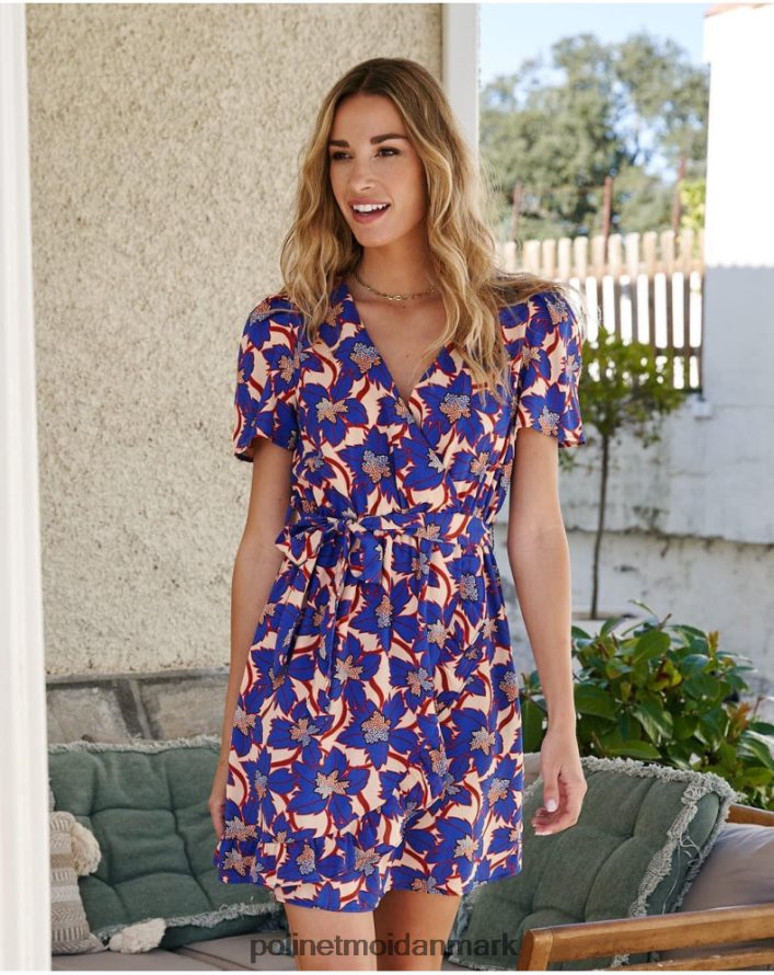 charlotte kort kjole klein blå tøj Polin et moi 28TJFF112