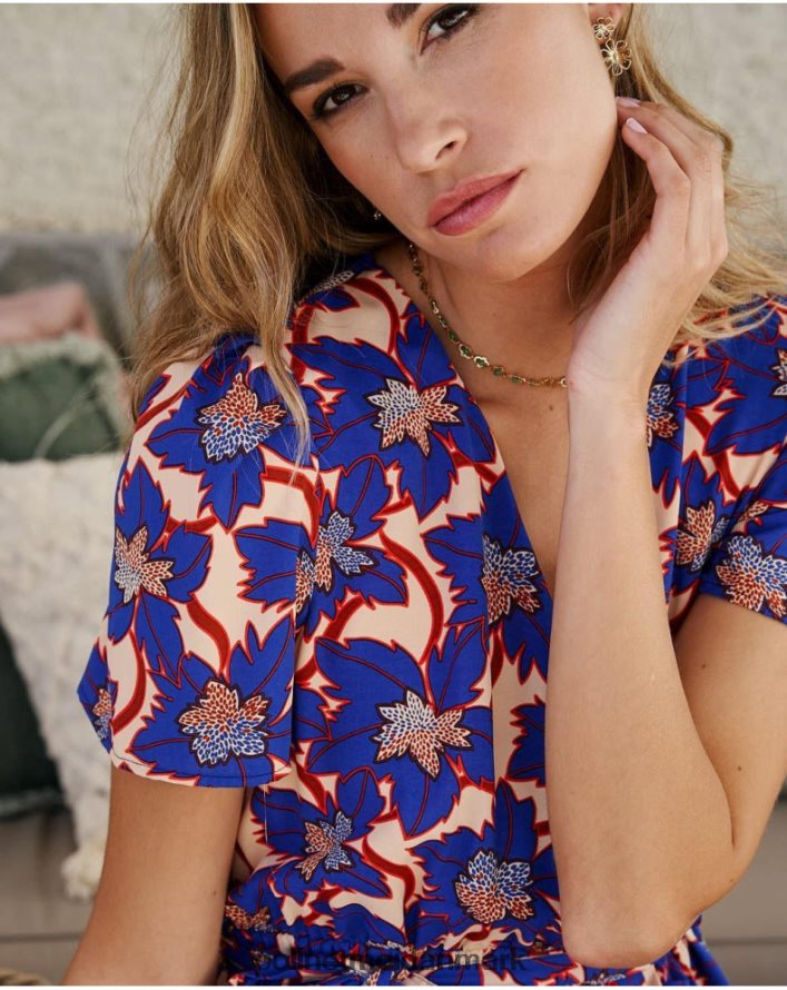 charlotte kort kjole klein blå tøj Polin et moi 28TJFF112