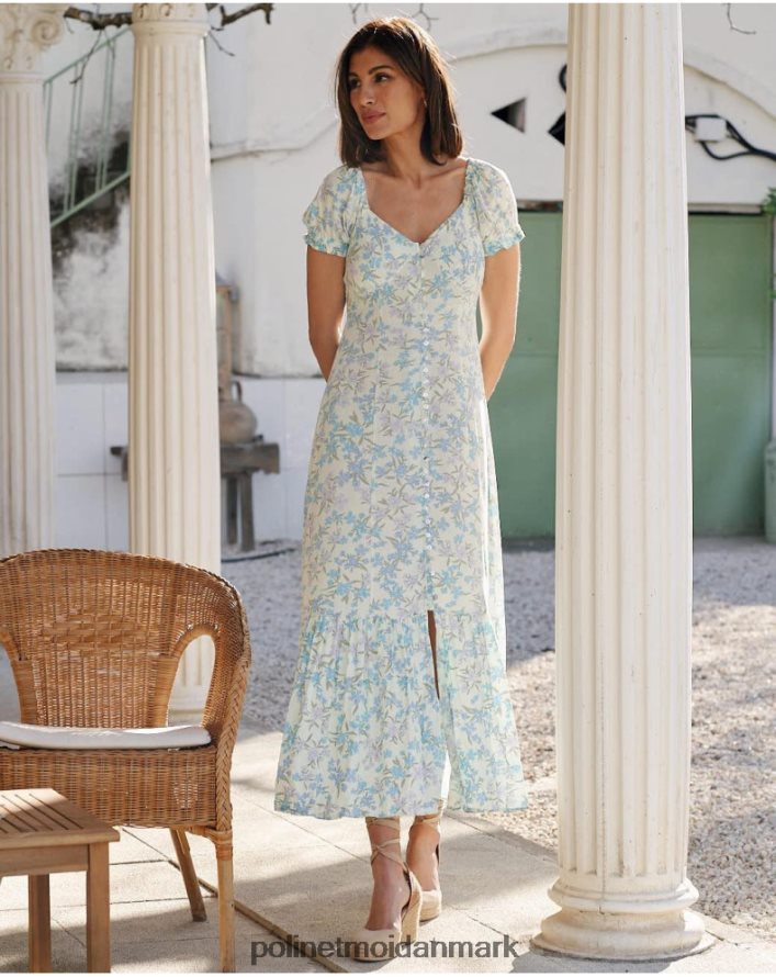 clarise buttons kjole eukalyptus tøj Polin et moi 28TJFF69