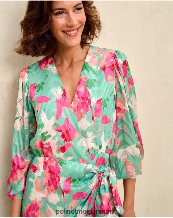 denisse kjole sløjfe vandgrøn tøj Polin et moi 28TJFF81