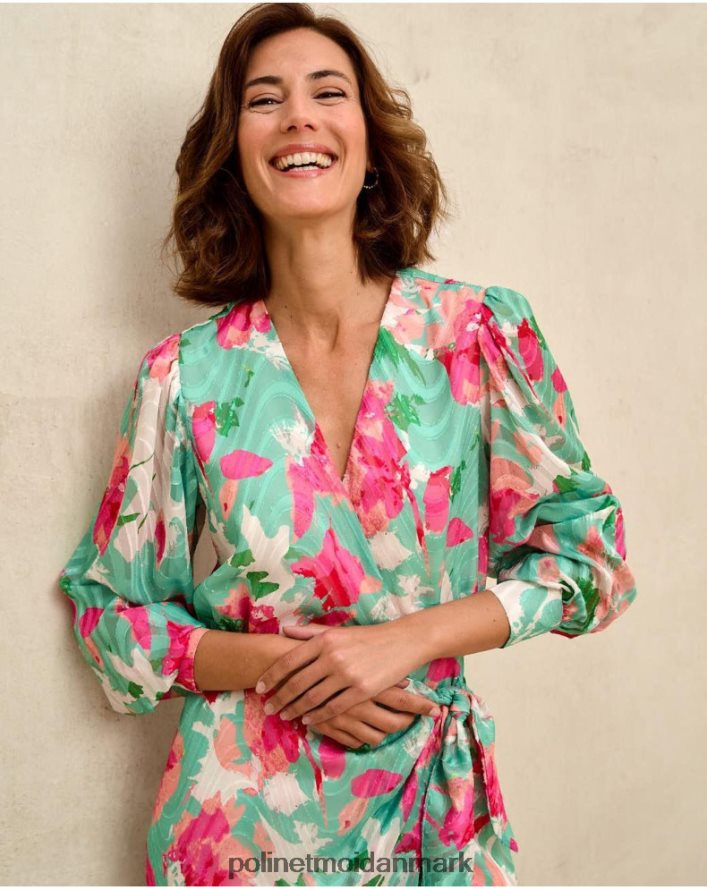 denisse kjole sløjfe vandgrøn tøj Polin et moi 28TJFF81