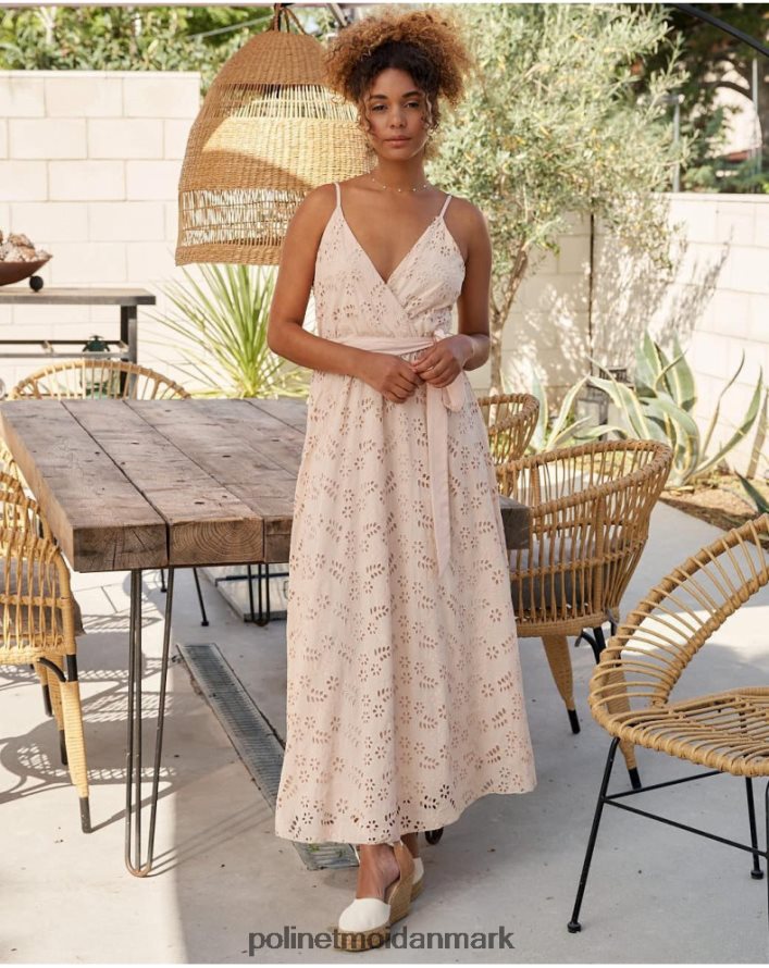 fatima bæltekjole beige tøj Polin et moi 28TJFF17