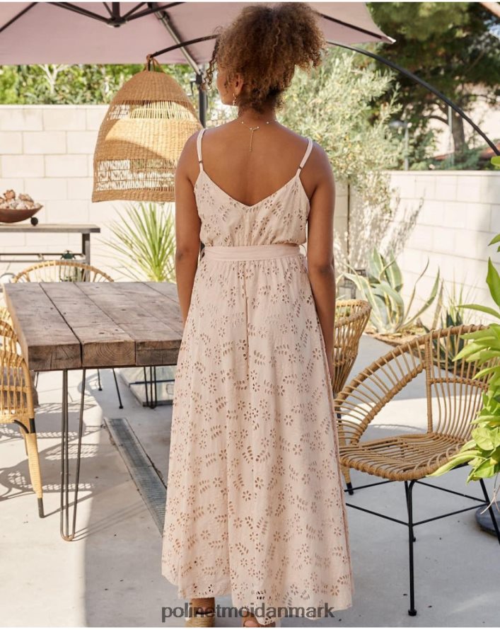 fatima bæltekjole beige tøj Polin et moi 28TJFF17