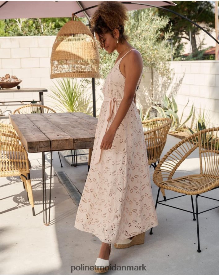 fatima bæltekjole beige tøj Polin et moi 28TJFF17